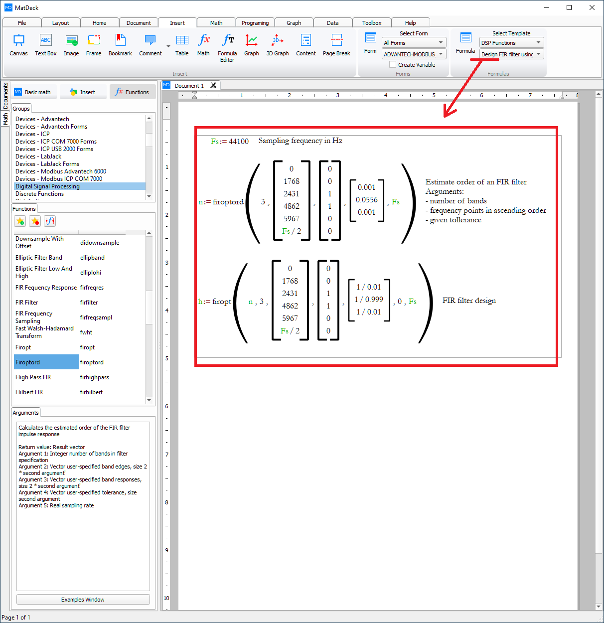 ready-made dsp template functions